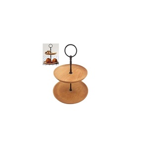 Vente directe d'usine 3 présentoir à gâteau essayé pour la cuisine à domicile et l'utilisation de table Support à gâteau en bois à bas prix pour l'hôtel à la maison - Product Image 6