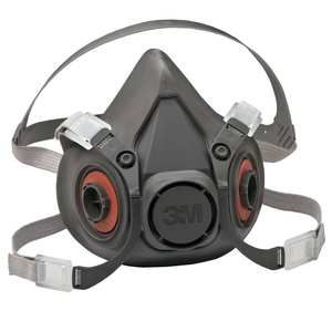 Masque respiratoire demi-visage réutilisable 3M 6300 en TPE, léger et confortable, offre une protection fiable contre les particules et les gaz - Product Image 4