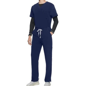 Uniformes Quirúrgicos Lisos para Hombre con Logotipo Personalizado, Uniformes Médicos al por Mayor para Doctores y Enfermeras, Conjuntos de Uniformes Médicos - Product Image 1