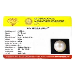 Perlas Sueltas Blancas de Agua Dulce Naturales de 5.56 Quilates para Joyería y Fabricación de Joyas - Product Image 3