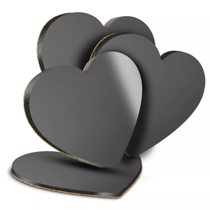 Posavasos de corazón ligero con soporte personalizado al por mayor hogar creativo MESA DE Navidad impresión personalizada Logo café té cerveza taza manteles individuales - Product Image 5