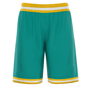 Nouveaux shorts de basket vintage d'été, 100% coton, maille fine respirante, cordon de serrage, vente en gros, sublimation - Product Image 6