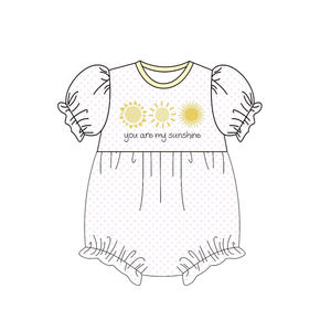 Abbigliamento Personalizzato per Bambini 'You Are My Sunshine', Completo Estivo <span class=keywords><strong>con</strong></span> Pantaloncini per Bambino, Vestiti Boutique per Bambini - Product Image 4