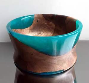 Cuenco de madera personalizado respetuoso con el medio ambiente en uso, vajilla Vintage, cuenco de madera para decoración de mesa, cuenco de Navidad para boda - Product Image 6