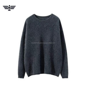 Latest Premium <b>Warm</b> 100% Cotton <b>Men's</b> Soft Fuzzy Knit Pullover Sweater Cozy Casual Loose Fit Crewneck <b>Jumper</b> Anti-Shrink Thick - Product Image 3