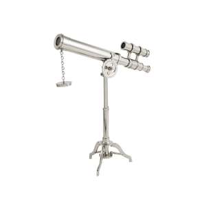 Télescope en métal poli brillant avec support réglable, antidérapant, léger, facile à transporter, support de télescope - Product Image 1