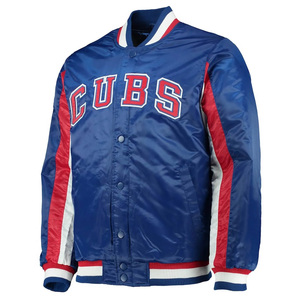 Chaqueta de satén de béisbol con letras Vintage para hombre, chaqueta de bombardero Vintage de invierno con bordado universitario personalizable y seda teñida - Product Image 3