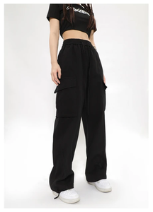 Women Oversized Fit 100% Cotton Quick Dry Cargo <b>Pants</b> Wholesale Fashionable Street Wear Multi Pockets Custom Design for Everyday - Product Image 4