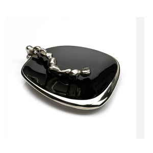 Porte-serviettes décoratif en métal argenté au design floral Hôtel Restaurant Fête de mariage Table occidentale - Product Image 5