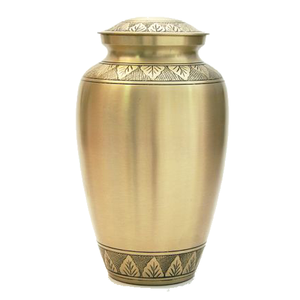 Urnes de crémation pour adultes en laiton de haute qualité avec bande urnes funéraires en métal fini marbre or et vert pour cendres humaines - Product Image 3