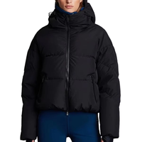 Veste bomber matelassée en toile de coton pour femme, personnalisée par OEM, doublure en laine respirante, coupe-vent, imperméable, pour l'hiver