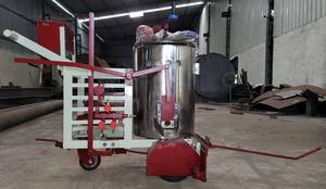 Machine de marquage routier thermoplastique à haute efficacité LAL'S avec chaudière et niveleuses isolées - Product Image 2