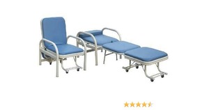 Lit d'Accompagnateur Hospitalier Confortable Modèle AKMS 11040 avec Chaise et Roues – Mobilier Essentiel pour Hôpital - Product Image 2