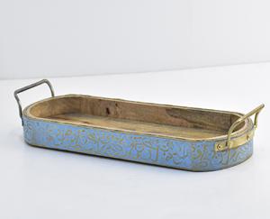 Arabic Style Wooden & Metal <b>Chocolate</b> & Dessert Serving Tray Bowl 100% Food Safe for <b>Ramadan</b> & Diwali Wholesale Price - Product Image 3