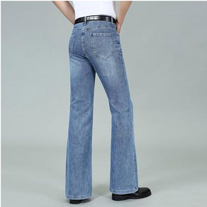 Pantalones vaqueros de la mejor calidad 100%, pantalones vaqueros de secado rápido para hombre, pantalones vaqueros ajustados cómodos informales de alta calidad personalizados para hombre - Product Image 3