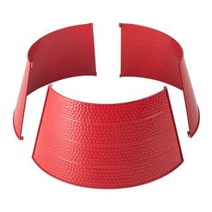 Collier d'arbre en métal pour arbre de Noël ferme couverture de base ronde robuste en acier durable décor de vacances élégant - Product Image 2