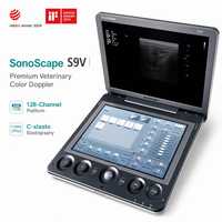 Échographe Doppler Couleur Portable Vétérinaire SonoScape S9V avec Élastographie C-xlasto et TDI, Scanner Vétérinaire Haut de Gamme 128 Canaux