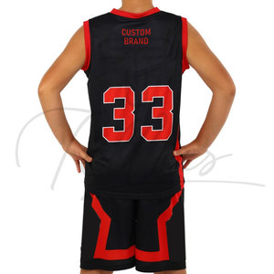 ชุดบาสเก็ตบอลแบบกำหนดเอง เสื้อผ้ากีฬา ชุดบาสเก็ตบอลฤดูร้อนสำหรับเด็ก - Product Image 2