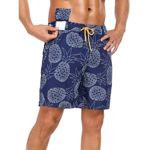 Short de plage 2 en 1 Sport Gym fabricant de natation séchage rapide maillot de bain personnalisé sublimé pour homme avec doublure de compression - Product Image 4