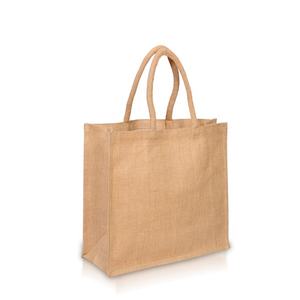 Vente en gros d'usine de sacs à main en toile de jute imprimés personnalisés sac fourre-tout en jute écologique réutilisable fournisseur de sacs à provisions en jute - Product Image 4