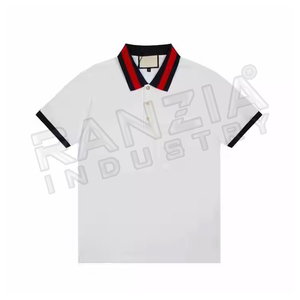 Calidad 220 gramos poliéster/algodón liso teñido hombres Polo ligero transpirable de talla grande patrón de logotipo sólido Ajuste de gran tamaño caliente - Product Image 3