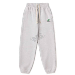 Venta al por mayor casual polar Jogger hombres pantalones acampanados pantalones de chándal cintura elástica personalizado francés Terry apilado Flare Joggers OEM - Product Image 6