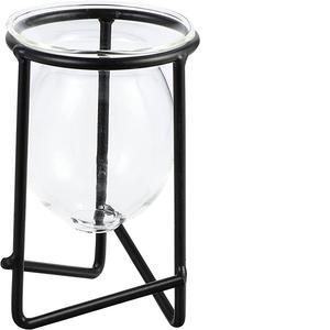 Plantas de flores de Metal con contenedor negro, Decoración de mesa hidropónico para soporte de flores, novedad - Product Image 1