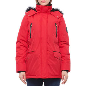 Women's Winter Waterproof <b>Hooded</b> Puffer Parka <b>Jacket</b> Modern Comfortable Street Style Zipper Pocket <b>Fur</b> Collar Elastic Cuff - Product Image 2