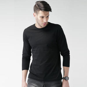 Venta al por mayor 100% algodón de punto camisetas de los hombres de tamaño personalizado de secado rápido de manga larga de verano Tops con patrón de letras - Product Image 1