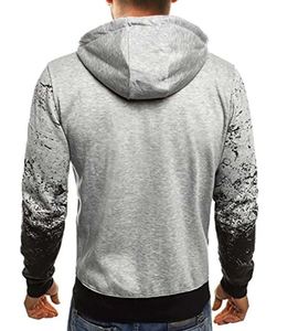 Sweats à capuche zippés avec logo personnalisé de haute qualité sweats de camouflage d'entraînement de fitness à la mode hiver tissu polaire durable fabriqué en gros - Product Image 5