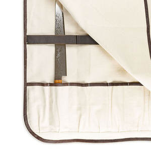 Bolsas enrollables de cuero genuino de alta resistencia de alta tendencia hechas en fábrica con logotipo personalizado OEM ODM compatibles con bolsas enrollables de cuchillos de bajo precio - Product Image 6