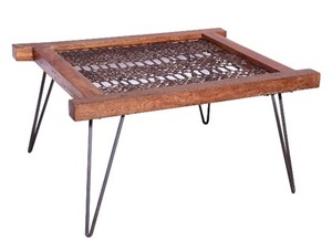 Table basse Alyssa avec dessus en verre Mobilier de salon moderne Table basse portable et légère avec décoration durable - Product Image 3