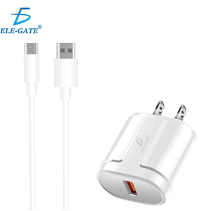 <b>USB</b> Fast Charger <b>Micro</b> V8 <b>Cable</b> 5V 2.1A for Mobile Phones Earphones Industrial Use AC Port US/EU/JP Socket SCP Adapters - Product Image 1