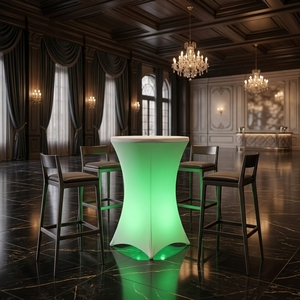 Tavolo da Cocktail LED Pieghevole e Luminoso, Ideale per Ristoranti all'Aperto, Hotel, Banchetti, Feste, Noleggi - Product Image 1