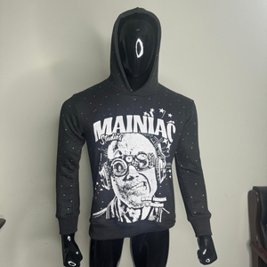 Designer Graphic Embroidered <b>Men's</b> Hoodie 100% Cotton 500gsm Regular Fit Heavyweight Fleece Eco-Friendly <b>Pullover</b> Pocket - Product Image 2