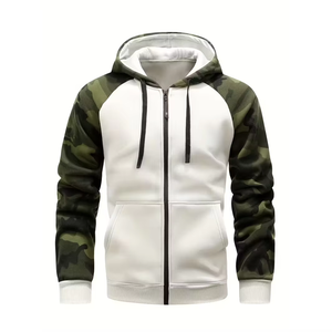 Sweat à capuche zippé premium pour homme 2025 – 100 % coton molletonné, coupe oversize, hiver, logo brodé, style sportif, écologique, respirant - Product Image 1
