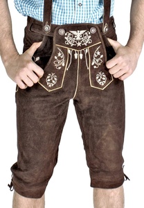 Lederhosen สไตล์บาวาเรีย, kniebund hosen ผู้ชาย ledersosen Trachten กางเกงหนังกับ suspenders (เสื้อผ้าบาวาเรีย - Product Image 6