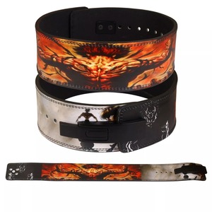 เข็มขัดยกน้ำหนักหนังแท้สำหรับการฝึกยกน้ำหนักแบบพาวเวอร์ลิฟติ้ง ขนาด 10 มม. เข็มขัดออกกำลังกายแบบกำหนดเองสำหรับการฝึกซ้อมในยิม เข็มขัดยกน้ำหนักแบบสควอท - Product Image 1