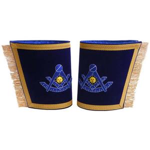Masonic Blue Master Mason Delantal Conjunto Delantal Collar y Guanteletes - Product Image 4