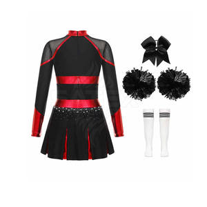 Tenues de cheerleading personnalisées, haute qualité, 100% polyester, respirantes, séchage rapide, fabriquées au Pakistan, service OEM - Product Image 3