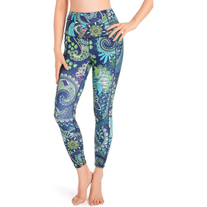 Women Leggings High Quality Breathable Mid Waist Slim Fit Pakistan Made Cotton Bamboo Full Length Vintage Style - Product Image 4