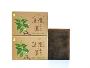 Cinnamon Coffee Organic <b>Exfoliating</b> Bath <b>Soap</b> Natural Herbal Whitening Skin Care Cold Processed Solid OEM ODM Vietnam - Product Image 3