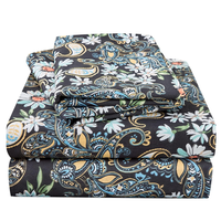 Ensemble de draps de lit en coton 100% de qualité imprimé en gros |   Couleur et taille personnalisées |   Draps de lit d'hôtel 400TC