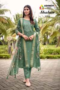 Premium Roman Soie Impression Numérique Salwar Kameez Gros Kurti Bas avec Dupatta pour Fête Porter - Product Image 2