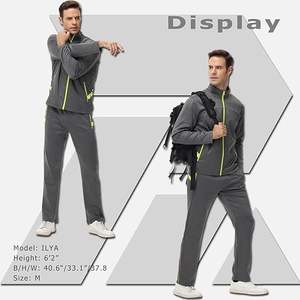 Conjunto Deportivo de Forro Polar Transpirable con Cremallera Completa, Unisex, Casual, para Invierno, Manga Larga, para Entrenamiento al Aire Libre, Venta al por Mayor Personalizada - Product Image 6