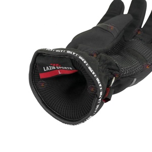 Gants de moto en textile softshell imperméables Lazib Sports, réfléchissants, pour la conduite en ville, avec paume antidérapante et fonction tactile - Product Image 1