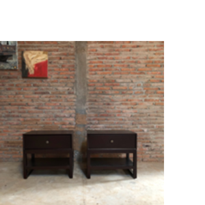 Buffet rétro écologique en bois massif brun foncé pour chambre à coucher - Product Image 6