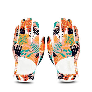Latest Manufacturer High Quality Sublimation Design Golf <b>Gloves</b> Leather Golf <b>Gloves</b> Custom Logo Breathable Golf <b>Gloves</b> - Product Image 1