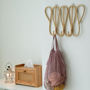 Crochets muraux naturels crochet en rotin en gros pour porte-serviettes porte-monnaie cintre au prix le moins cher - Product Image 2