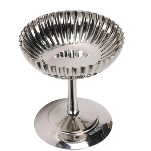 Bol à glace en métal écologique à la vente chaude, design vintage, de haute qualité, fait à la main, décoration de mariage, fête de Noël - Product Image 5